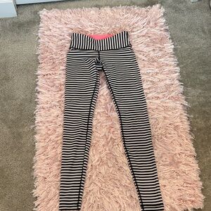 Striped Black and White Women’s Leggings